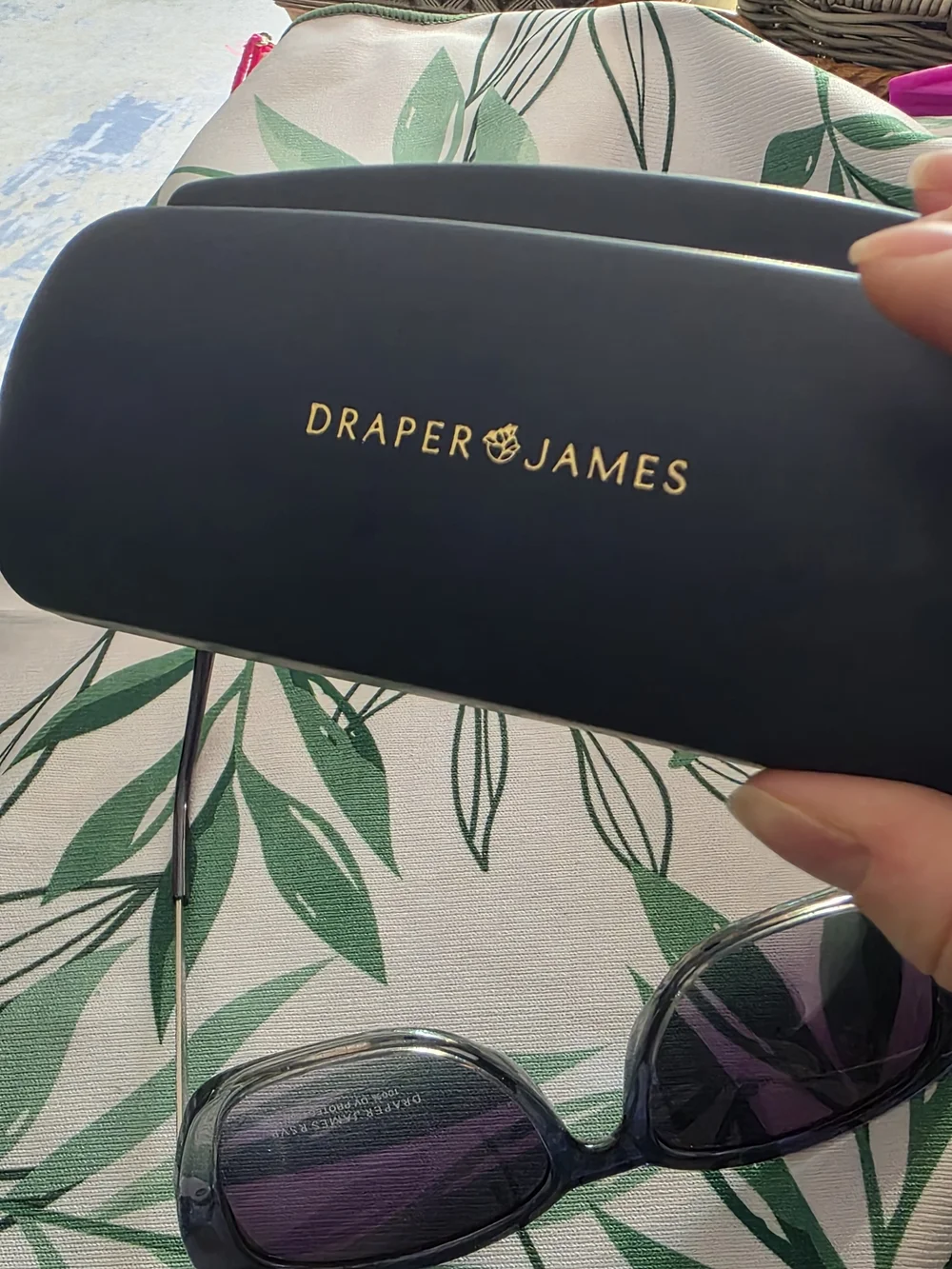 NEW Draper James RSVP Oversized Square Blue Gradient Sunglasses 57mm